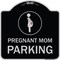 Signmission Pregnant Mom Parking With Graphic Heavy-Gauge Aluminum Architectural Sign, 18" x 18", BS-1818-23274 A-DES-BS-1818-23274 - alternate 1